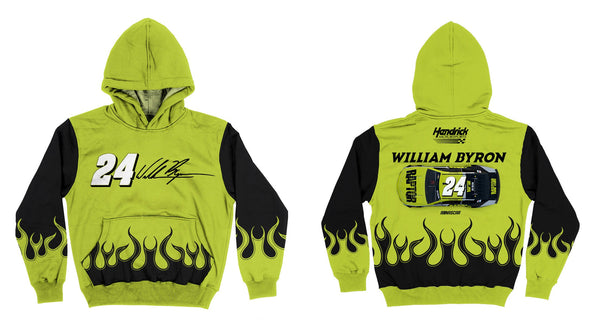 William Byron Vive La Fete Color Block Pullover Hoodie - Green