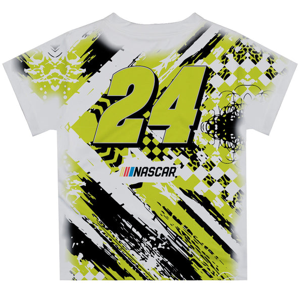 William Byron Vive La Fete Paint Brush Racing Car T-Shirt- White