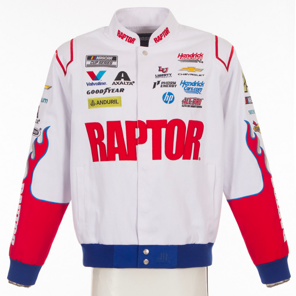 "PRE-ORDER* TWILL JH DESIGN WHITE RAPTOR JACKET