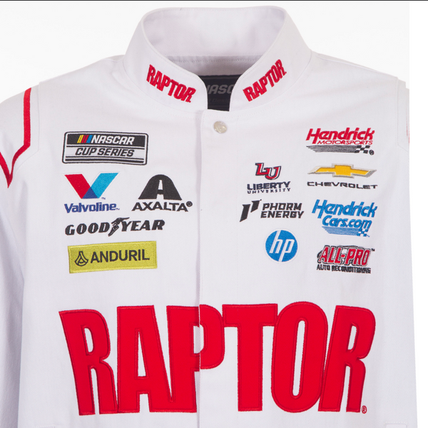 "PRE-ORDER* TWILL JH DESIGN WHITE RAPTOR JACKET