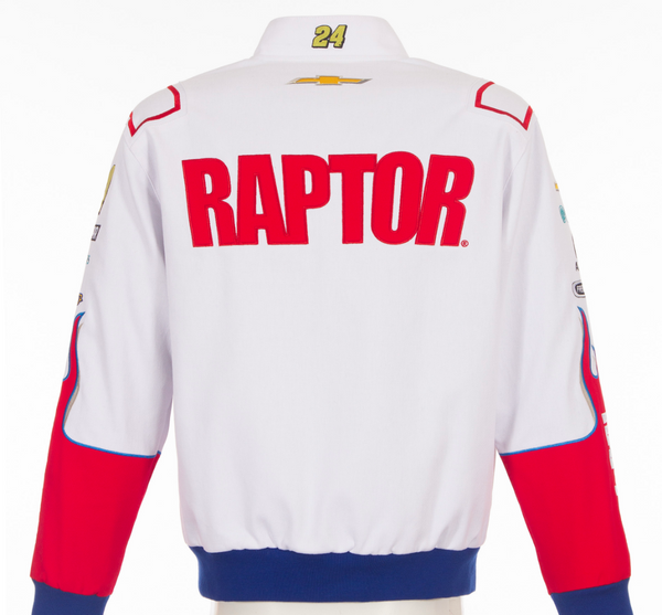"PRE-ORDER* TWILL JH DESIGN WHITE RAPTOR JACKET