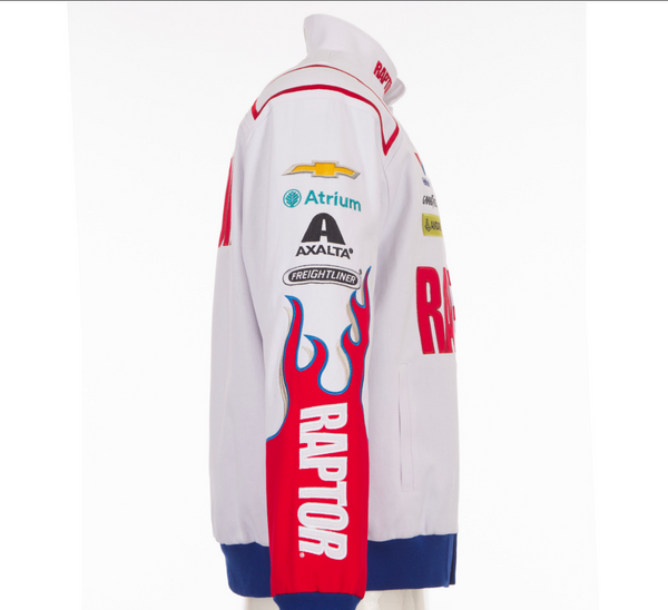 "PRE-ORDER* TWILL JH DESIGN WHITE RAPTOR JACKET