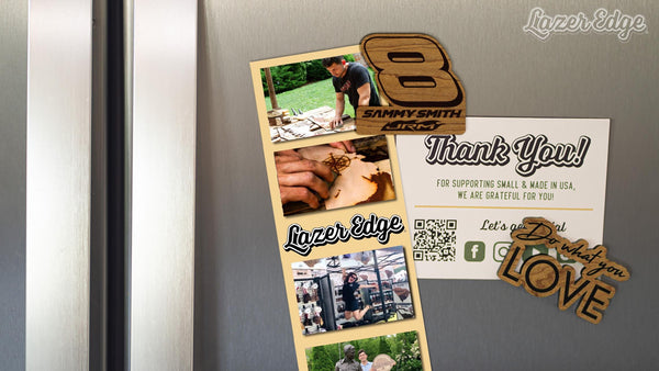 Sammy Smith #8 Wooden Magnet | Crafted from Cherry and Maple Wood | Made in USA | Officially Licensed by JR Motorsport